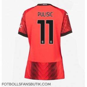 AC Milan Christian Pulisic #11 Replika Hemmatröja Damer 2023-24 Kortärmad